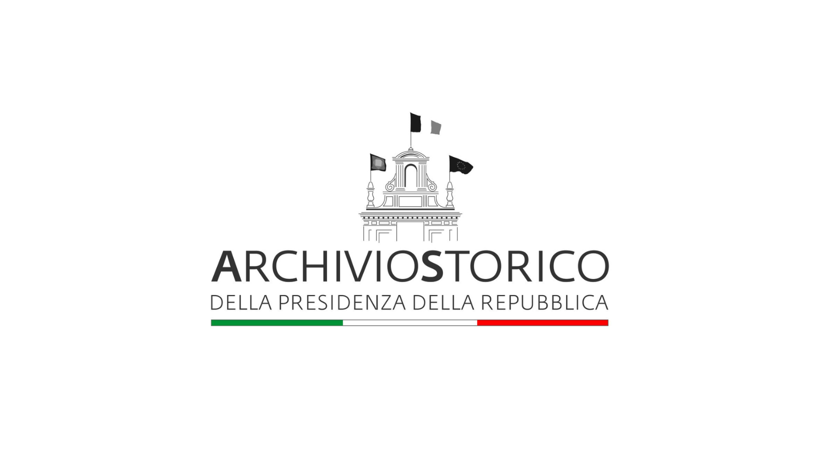 Immagine di copertina con sfondo bianco e logo dell'Archivio Storico della Presidenza della Repubblica, con sede a Roma