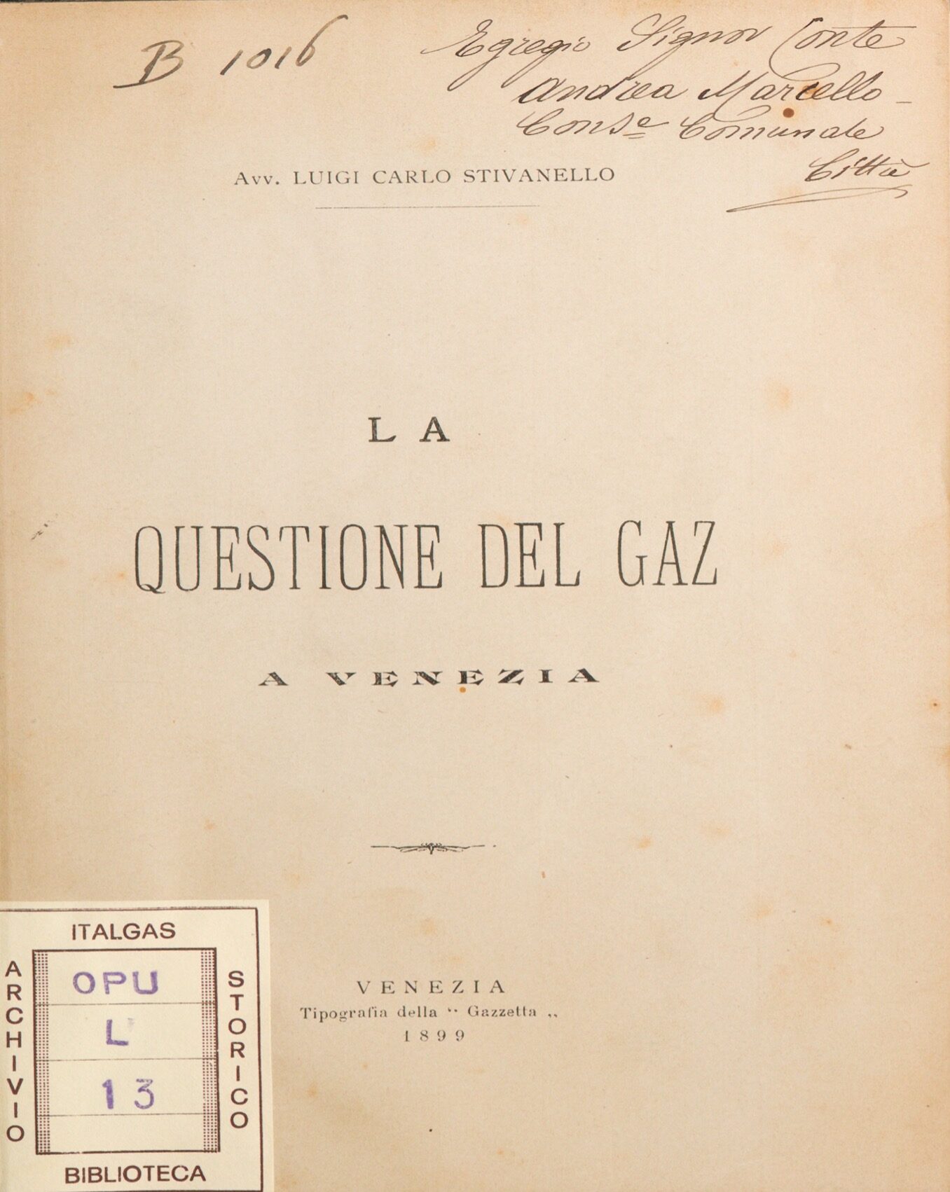 La questione del gaz